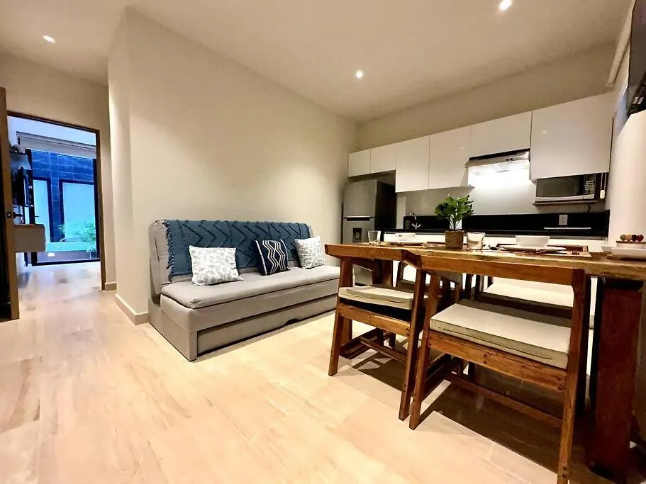 1Br Modern Apt With Rooftop Pool, Gym & Spa Playa del Carmen Apartment