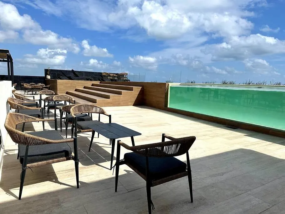 1Br Modern Apt With Rooftop Pool, Gym & Spa Playa del Carmen