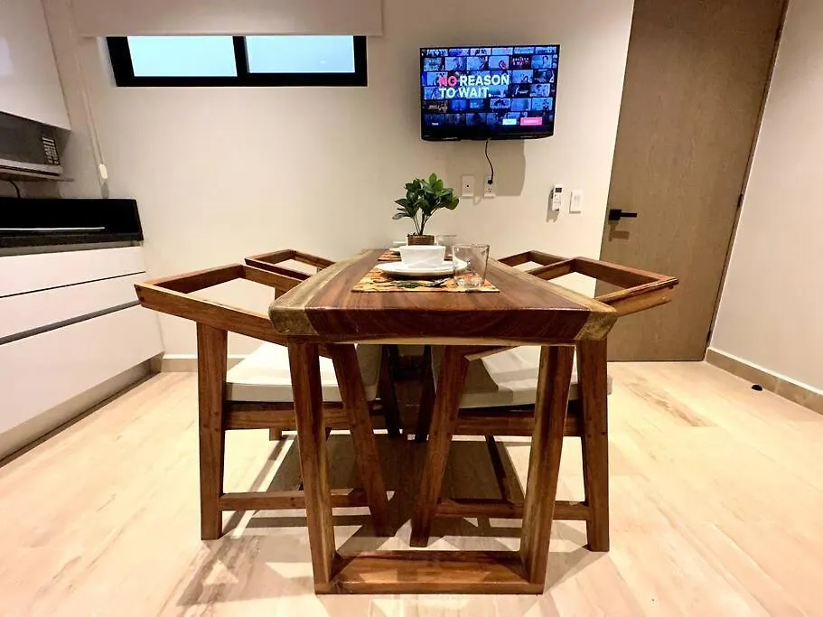 1Br Modern Apt With Rooftop Pool, Gym & Spa Playa del Carmen 0*,