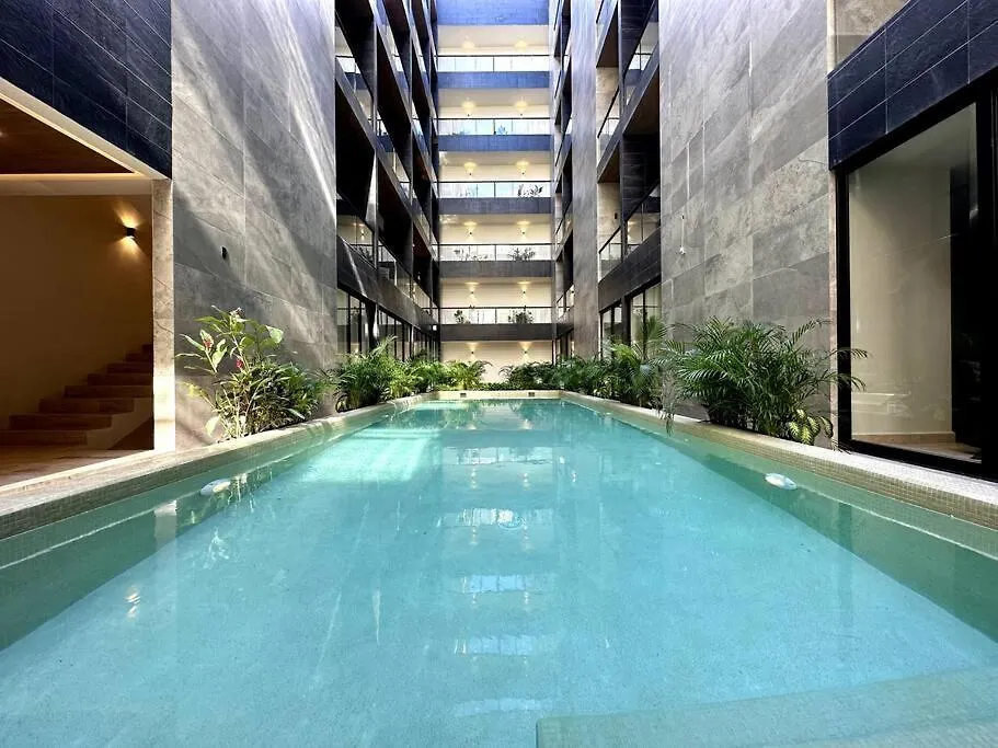 1Br Modern Apt With Rooftop Pool, Gym & Spa Playa del Carmen Mexico